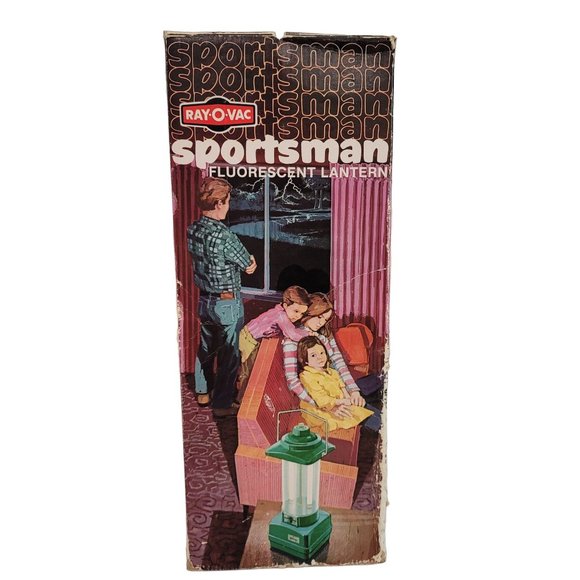 Vintage Green Ray-O-Vac Sportsman Camping Fluorescent Lantern in Box 360-B - Picture 6 of 8